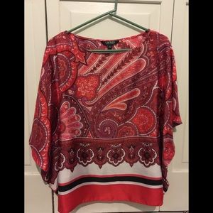 Ralph Lauren Scarf Style Top